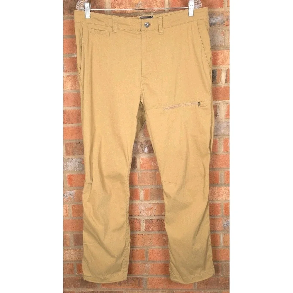 The North Face Mens 34 Khaki Brown NF0A3FZD Stretch Hiking Pants Cinch Hem